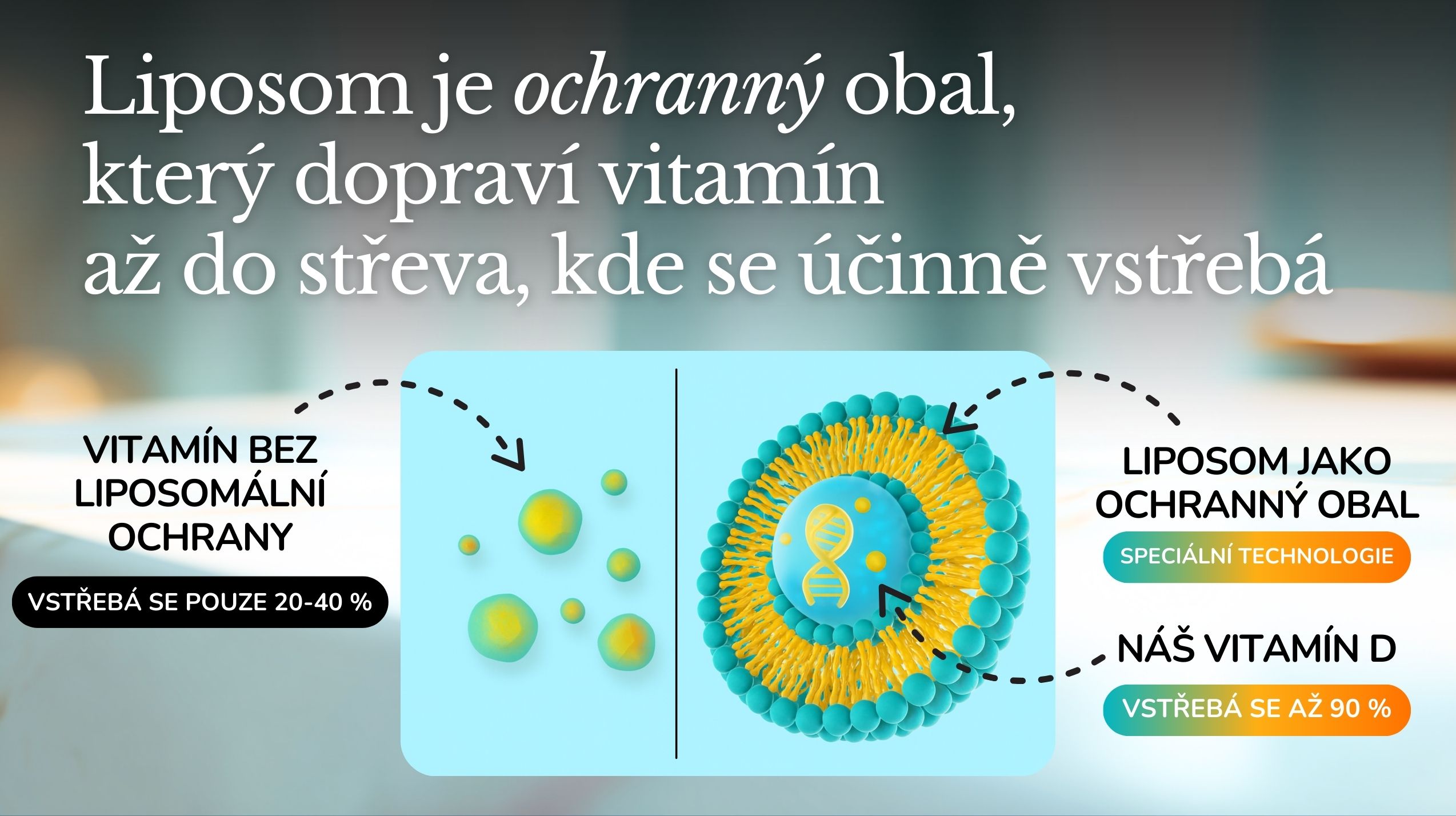 PREMIUM Liposomální Vitamín D3 + K2 MK-7, 2000 IU + 75 mcg, Vysoce vstřebatelný, 90 kapslí -6